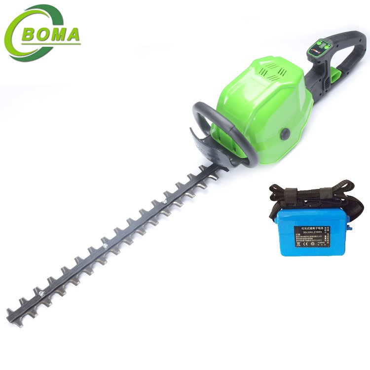 High Quality Two Blade Electric Hedge Trimmer with Lithium Cell Backpack for Cutting Bushes