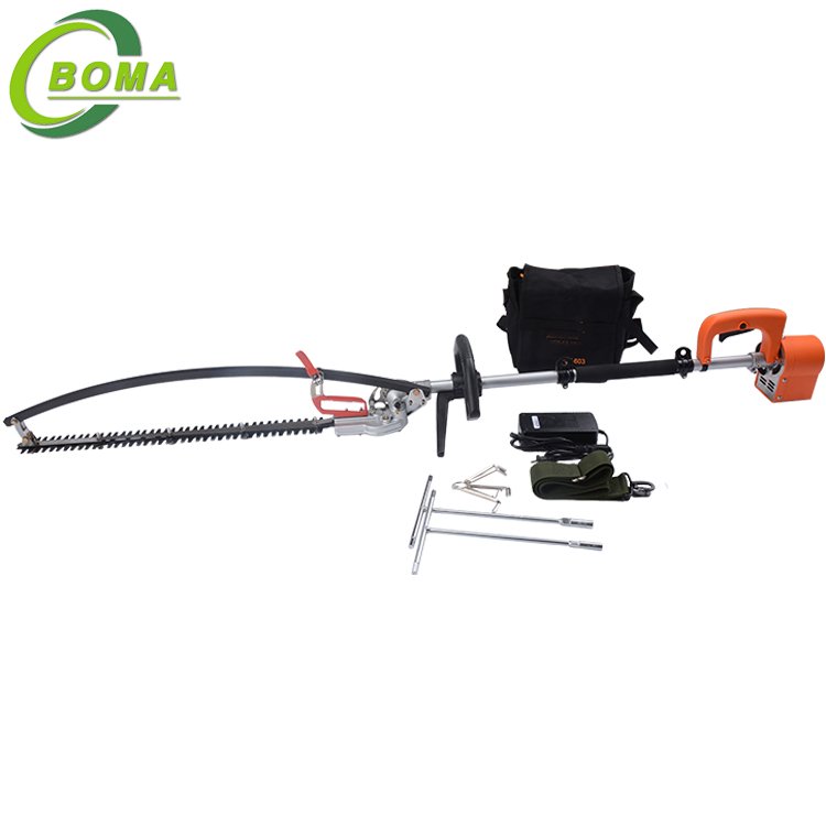 Newest Long Pole Electric Hedge Trimmer with Lithium Battery Backpack for Garden Shrubs