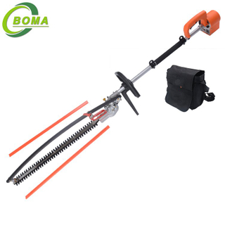 Long Pole Rechargeable Hedge Trimmer for Round Shrub, Bushes and Small Trees
