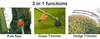 3 in 1 Multifunctional Garden Tools with Pole Saw Grass Cutter and Hedge Trimmer