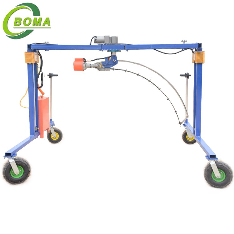 Multifunctional Frame Adjustable in Height Cropping Machine for Plant Fields and Green Houses