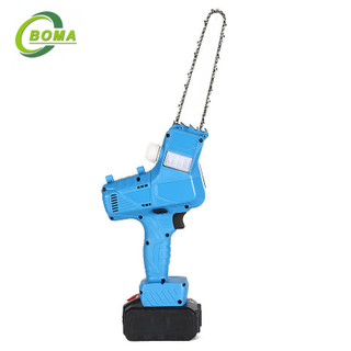 7 Inch Brushless Electric Saw with 4.0Ah Li-ion Battery Cordless Portable Mini Pruning Chainsaw Garden Wood Saw Power Tools