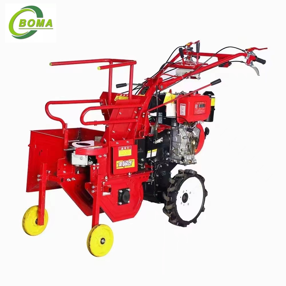 Widely Used Diesel Engine Electric Start Corn Reaper Mini Corn Combine Harvester For Sale Corn Reaper Machine Small Maize Harvester Machinery