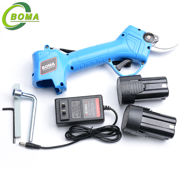Boma 25mm Cordless Battery Powered Scissors Pruning Professional Electric Pruner Vineyard Electric Pruning Shears
